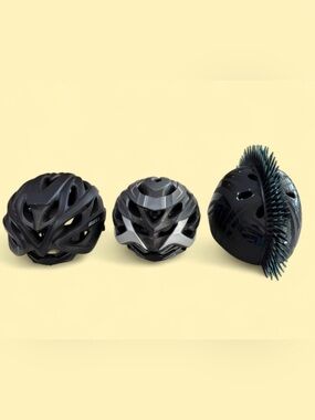 Black & Gray Cycling Helmet Ventilated Road Bike Helmet , Bell and Krash Brands.